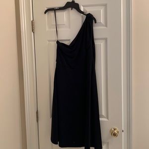 Banana Republic Black, one shoulder “little black dress”.